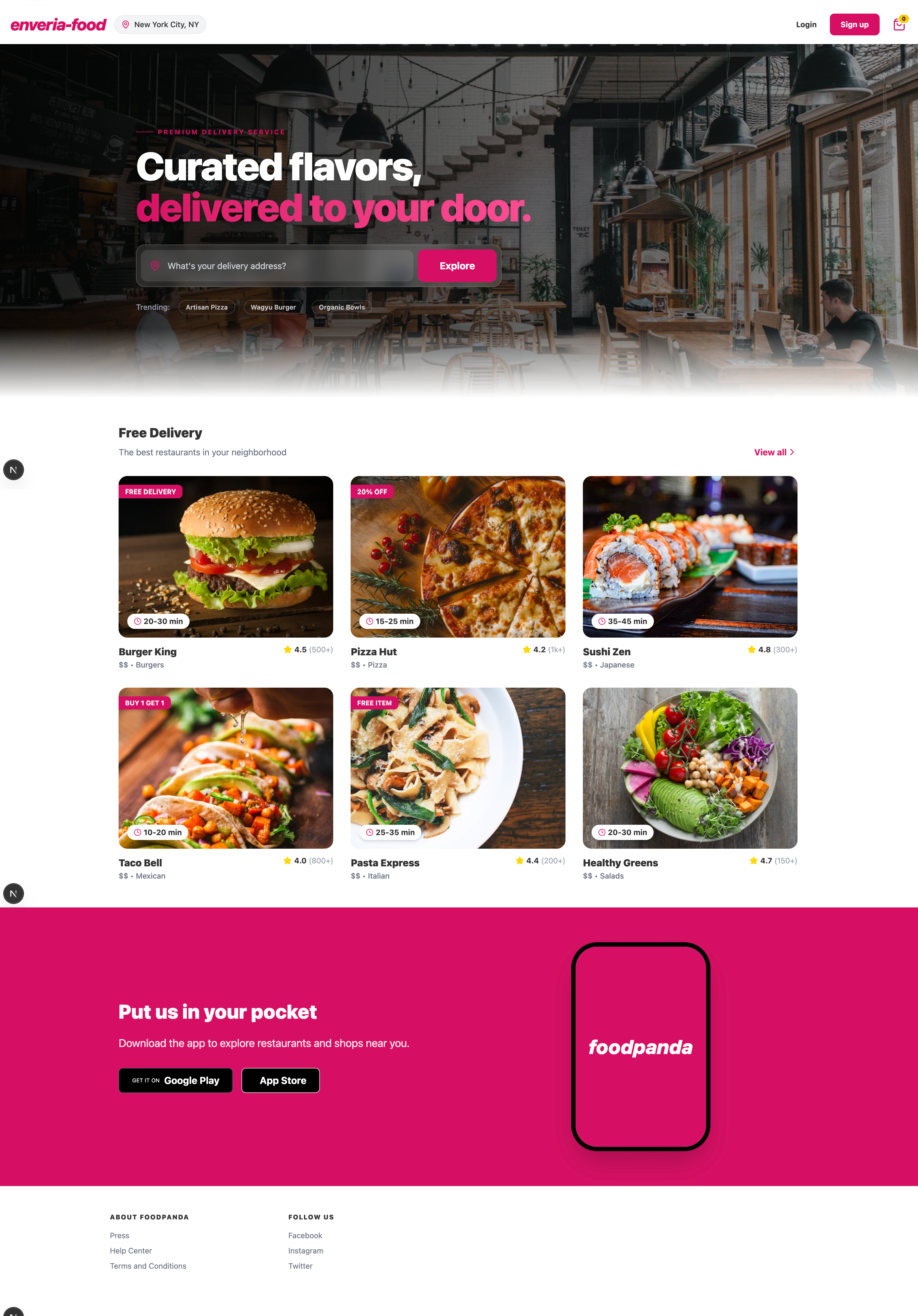 Premium Food Delivery